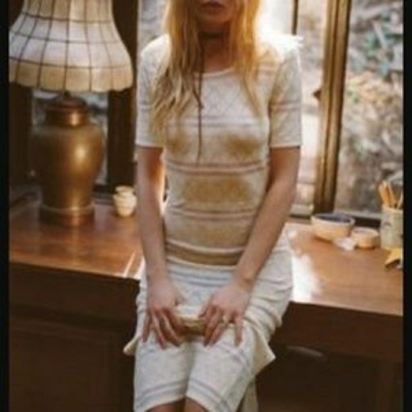 For Love & Lemons Joni Midi Dress Knitz S - Picture 2 of 7
